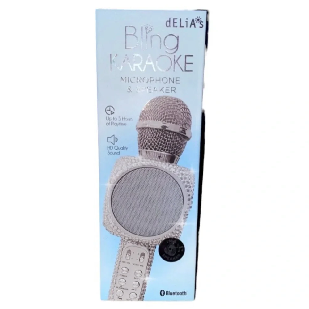 GABBAGOODS Delia's Bling Karaoke Microphone | FREE SHIPPING!